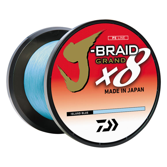 Daiwa J-BRAID x8 GRAND Braided Line - 20 lbs - 300 yds - Island Blue [JBGD8U20-300IB]