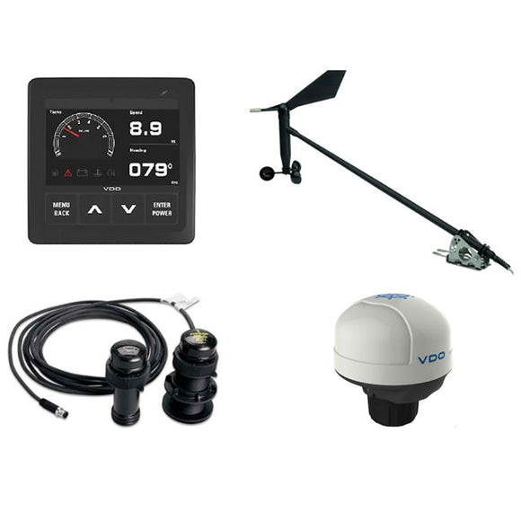 VDO Navigation Kit Plus f-Sail, Wind Sensor, Transducer, Nav Sensor, Display  Cables [A2C1352150003] - VDO