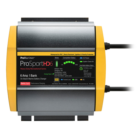 ProMariner ProSportHD 6 Gen 4 - 6 Amp - 1 Bank Battery Charger [44006] - ProMariner