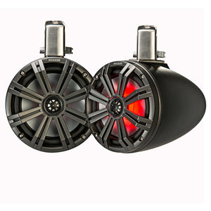 KICKER KMTC8 8" LED Coaxial Tower System - Black w/Charcoal Grille [45KMTC8]