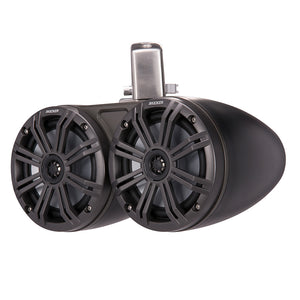 KICKER KMTC65 6.5" LED Coaxial Dual Tower System - Black w/Charcoal Grille [45KMTDC65]