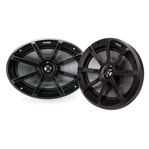 KICKER PS69 6x9" Powersports Weather-Proof Coaxial Speakers - 4-Ohm, Black [40PS694]