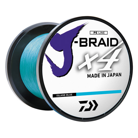 Daiwa J-BRAID x4 Braided Line - 15 lbs - 300 yds - Island Blue [JB4U15-300IB]