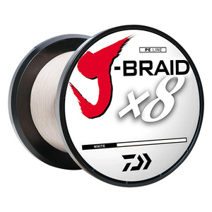 Daiwa J-BRAID x8 Braided Line - 65 lbs - 300 yds - White [JB8U65-300WH]