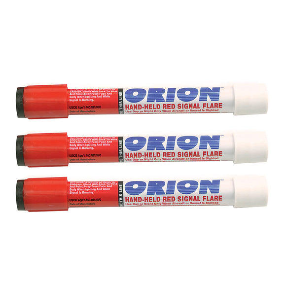 Orion Locate Basic-3 Red Handheld Flares - 3-Pack [265]