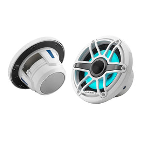 JL Audio M6 Series 6.5" Marine Coaxial Speakers w/Gloss White Sport Grille  Transflective LED Lighting - M6-650X-S-GwGw-i [010-03093-00]