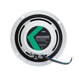 KICKER KM60 6.5" Marine Coaxial Speakers w/1/2" Tweeters - 4 OHM - White w/RGB LEDs [51KM604WL]
