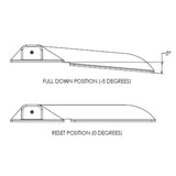 TACO Command Ratchet Hinge - 18-1/2" - 316 Stainless Steel Polished w/Hard Stop [H25-0048]