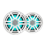 JL Audio M200 Marine Speakers 7.7" w/LED  White Sport Grille [010-04757-00]