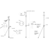 Scanstrut LMP-1 Self Leveling Pole Radar Mount - Raymarine Garmin Navico 2kW & 4kW Domes [LMP-1]