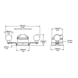 Ritchie B-200P Navigator Steel Boat Compass - Binnacle Mount - Stainless Steel/Black [B-200P]