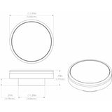 Lumitec Halo - Flush Mount Down Light - White Finish - 4-Color - White/Blue/Red/Purple Non-Dimming [112820]
