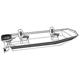 Carver Performance Poly-Guard Styled-to-Fit Boat Cover f/14.5 Open Jon Boats - Shadow Grass [74201C-SG]