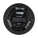DS18 HYDRO 6.5" 2-Way Marine Speakers w/RGB LED Lights 300W - Black Carbon Fiber [CF-65]