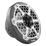DS18 HYDRO 6.5" 2-Way Marine Speakers w/RGB LED Lights 300W - Black Carbon Fiber [CF-65]