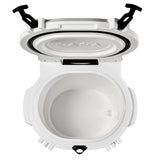 LAKA Coolers 30 Qt Cooler w/Telescoping Handle  Wheels - White [1079]