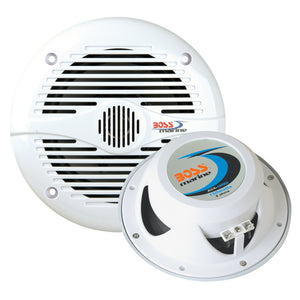 Boss Audio MR60W 6.5" Round Marine Speakers - (Pair) White [MR60W] - Boss Audio