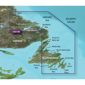 Garmin BlueChart g3 Vision HD - VCA013R - Labrador Coast - microSD-SD [010-C0698-00] - Garmin