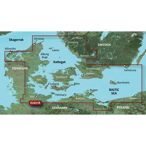 Garmin BlueChart g3 Vision HD - VEU021R - Denmark East  Sweden Southeast - microSD-SD [010-C0777-00] - Garmin