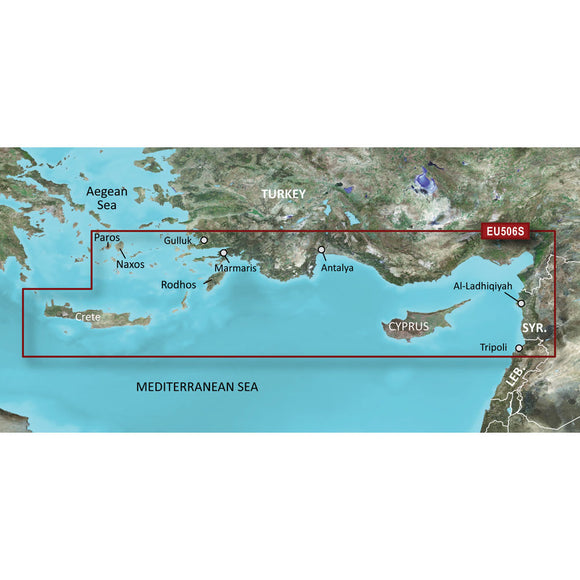 Garmin BlueChart g3 Vision HD - VEU506S - Crete To Cyprus - microSD-SD [010-C0850-00] - Garmin