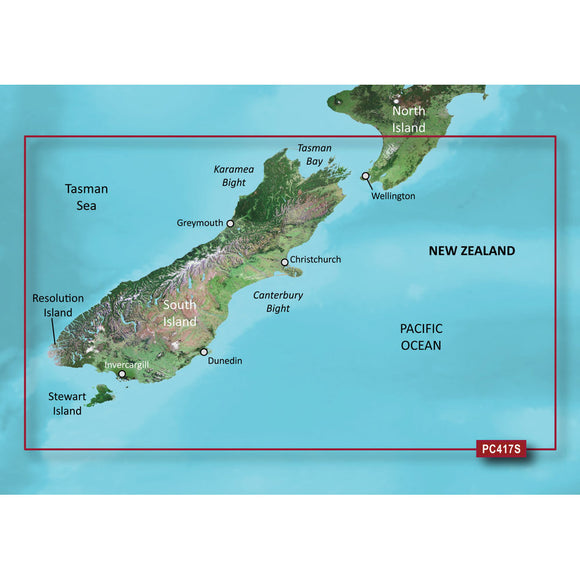 Garmin BlueChart g2 Vision HD - VPC417S - New Zealand South - microSD-SD [010-C0875-00] - Garmin