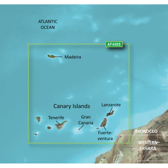 Garmin BlueChart g2 Vision HD - VAF450S - Madeira & Canary Islands - microSD-SD [010-C0750-00] - Garmin
