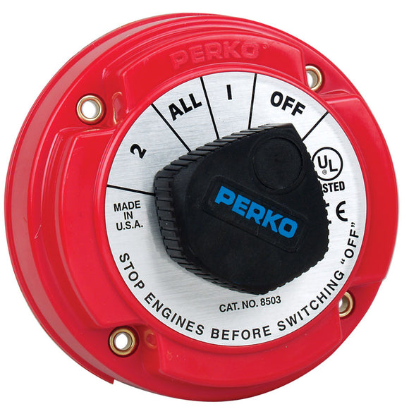 Perko 8503DP Medium Duty Battery Selector Switch w-Alternator Field Disconnect w-o Key Lock [8503DP] - Perko