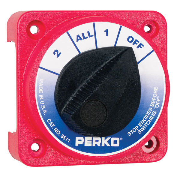 Perko Compact Medium Duty Battery Selector Switch w-o Key Lock [8511DP] - Perko