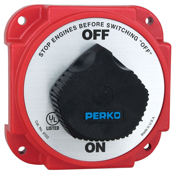 Perko 9703DP Heavy Duty Battery Disconnect Switch w- Alternator Field Disconnect [9703DP] - Perko