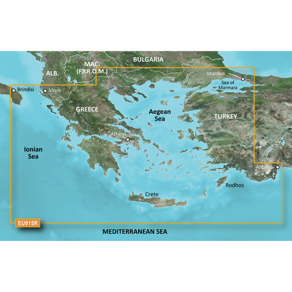 Garmin BlueChart g3 HD - HXEU015R Aegean Sea  Sea of Marmara - microSD-SD [010-C0773-20] - Garmin