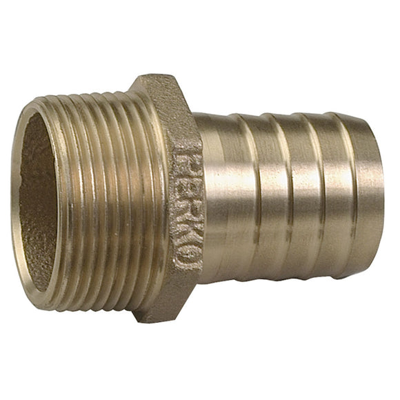 Perko 1-1-2 Pipe To Hose Adapter Straight Bronze MADE IN THE USA [0076DP8PLB] - Perko