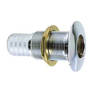 Perko 1" Thru-Hull Fitting f- Hose Chrome Plated Bronze MADE IN THE USA [0350006DPC] - Perko