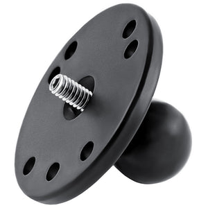 RAM Mount 2.5" Round Base w-1" Ball and 1-4"-20 Threaded Male Post [RAM-B-202AU] - RAM Mounting Systems