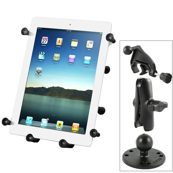 RAM Mount Universal X-Grip III Large Tablet Holder - Fits New iPad - Includes Yoke Mount [RAM-B-121-UN9U] - RAM Mounting Systems