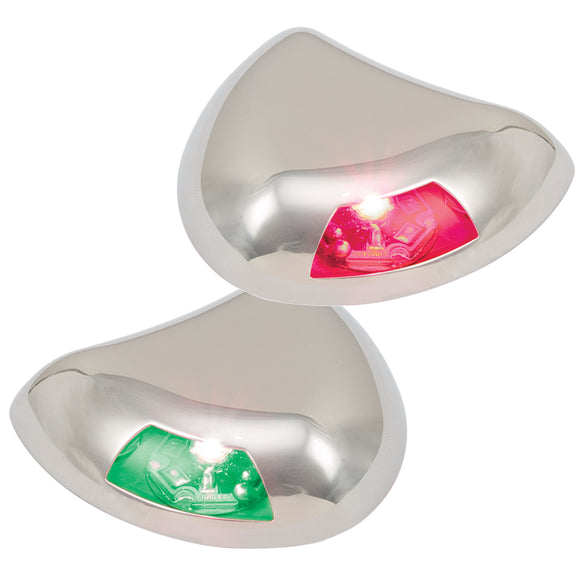 Perko Stealth Series LED Side Lights - Horizontal Mount - Red-Green [0616DP2STS] - Perko