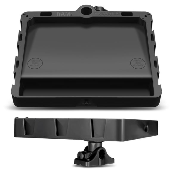 RAM Mount STACK-N-STOW Bait Board w-Combination Bulkhead-Flat Surface Base & Plunger [RAP-395-BMPU] - RAM Mounting Systems