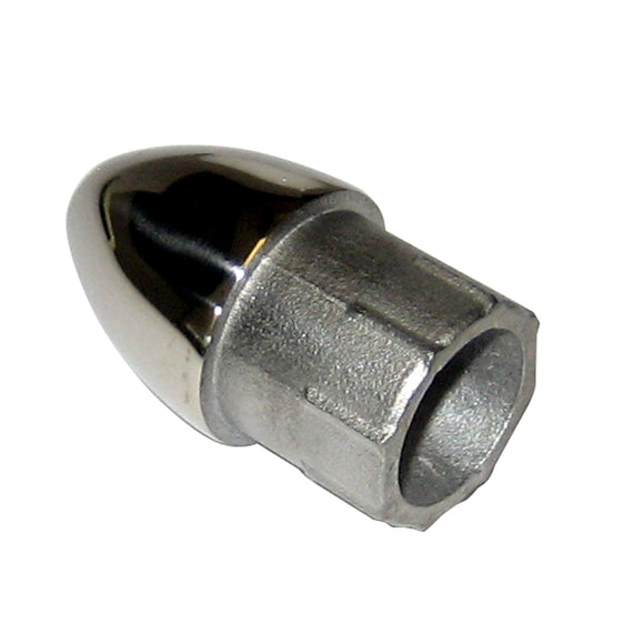 Whitecap Bullet End - 316 Stainless Steel - 7/8