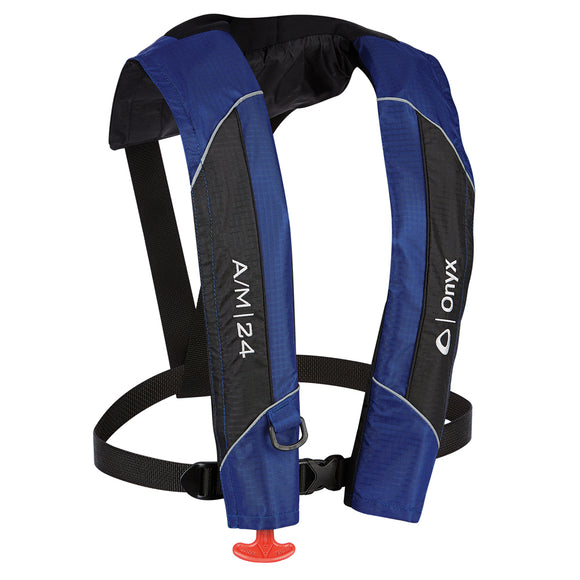 Onyx A-M-24 Automatic-Manual Inflatable PFD Life Jacket - Blue [132000-500-004-15] - Onyx Outdoor