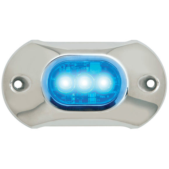 Attwood Light Armor Underwater LED Light - 3 LEDs - Blue [65UW03B-7] - Attwood Marine