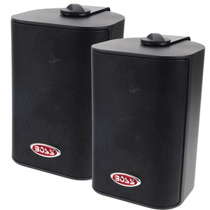 Boss Audio MR4.3B 4" 3-Way Marine Box Speakers (Pair) - 200W - Black [MR4.3B] - Boss Audio