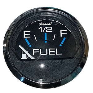 Faria Chesapeake Black SS 2" Fuel Level Gauge (E-1-2-F) [13701] - Faria Beede Instruments