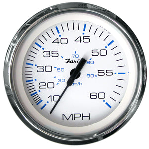 Faria Chesapeake White SS 4" Speedometer - 60MPH (Mechanical) [33811] - Faria Beede Instruments