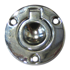 Perko Round Flush Ring Pull - 2" - Chrome Plated Zinc [1232DP2CHR] - Perko