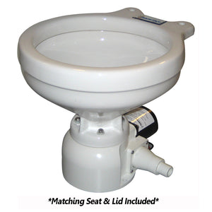 Raritan Sea Era Toilet - Marine Size - Remote Intake Pump - Straight  90 Discharge - Smart Toilet Control - 12v [162MR012]