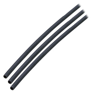 Ancor Adhesive Lined Heat Shrink Tubing (ALT) - 1/8" x 3" - 3-Pack - Black [301103]