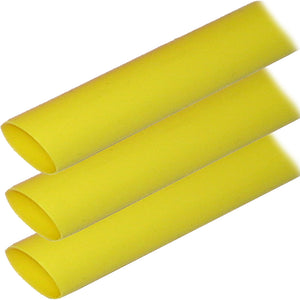 Ancor Adhesive Lined Heat Shrink Tubing (ALT) - 1" x 6" - 3-Pack - Yellow [307906]