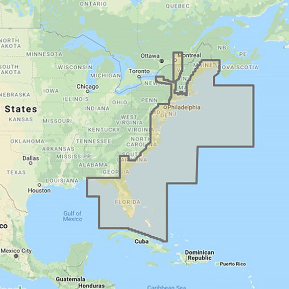 Furuno MM3-FNA-022 C-MAP Fishing Chart US East Coast  Bahamas *Needs System ID# To Process [MM3-FNA-022]