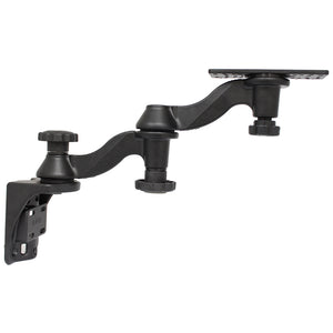 RAM Mount Vertical Double 6" Swing Arms w-6.25" X 2" Rectangle Base & Vertical Mounting Base [RAM-109V-1U] - RAM Mounting Systems