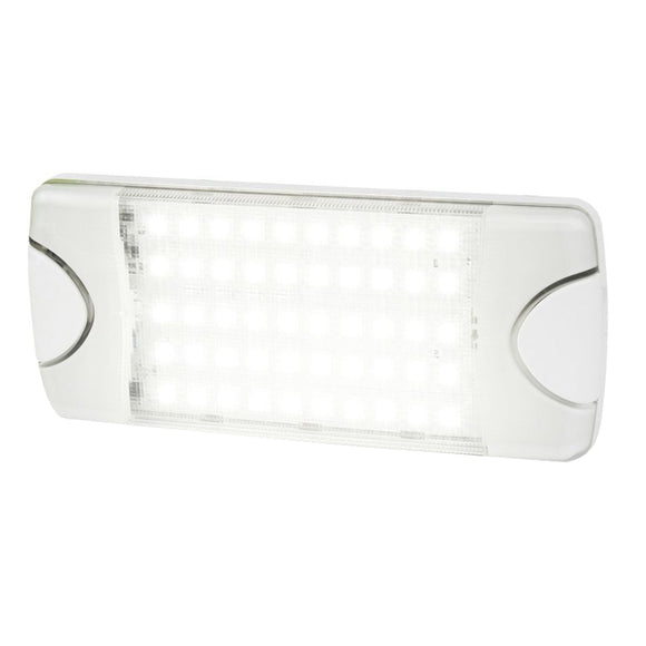 Hella Marine DuraLED 50 Low Profile Interior-Exterior Lamp - White LED Spreader Beam [980629001] - Hella Marine