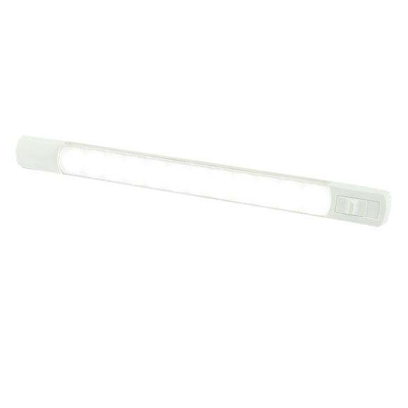 Hella Marine Surface Strip Light w-Switch - White LED - 12V [958123001] - Hella Marine